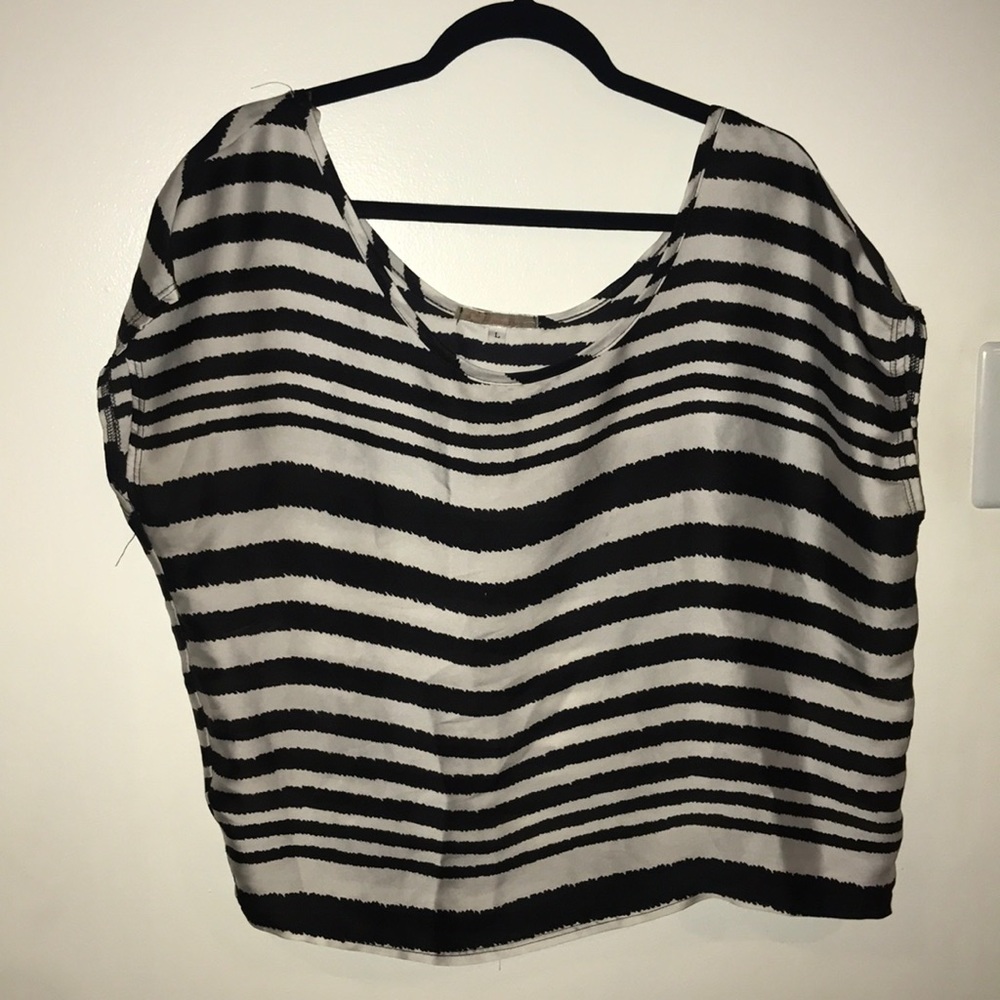 Black and white striped shirt